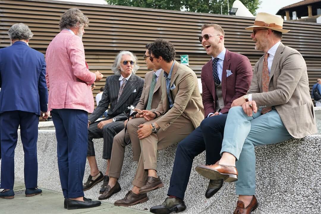 viel zu lachen auf der Pitti Uomo!