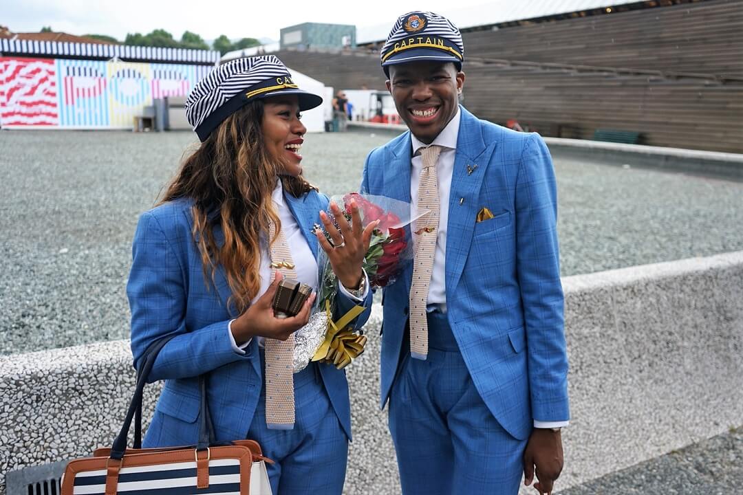 Sogar ein Hochzeitsantrag gab es auf der Pitti Uomo!