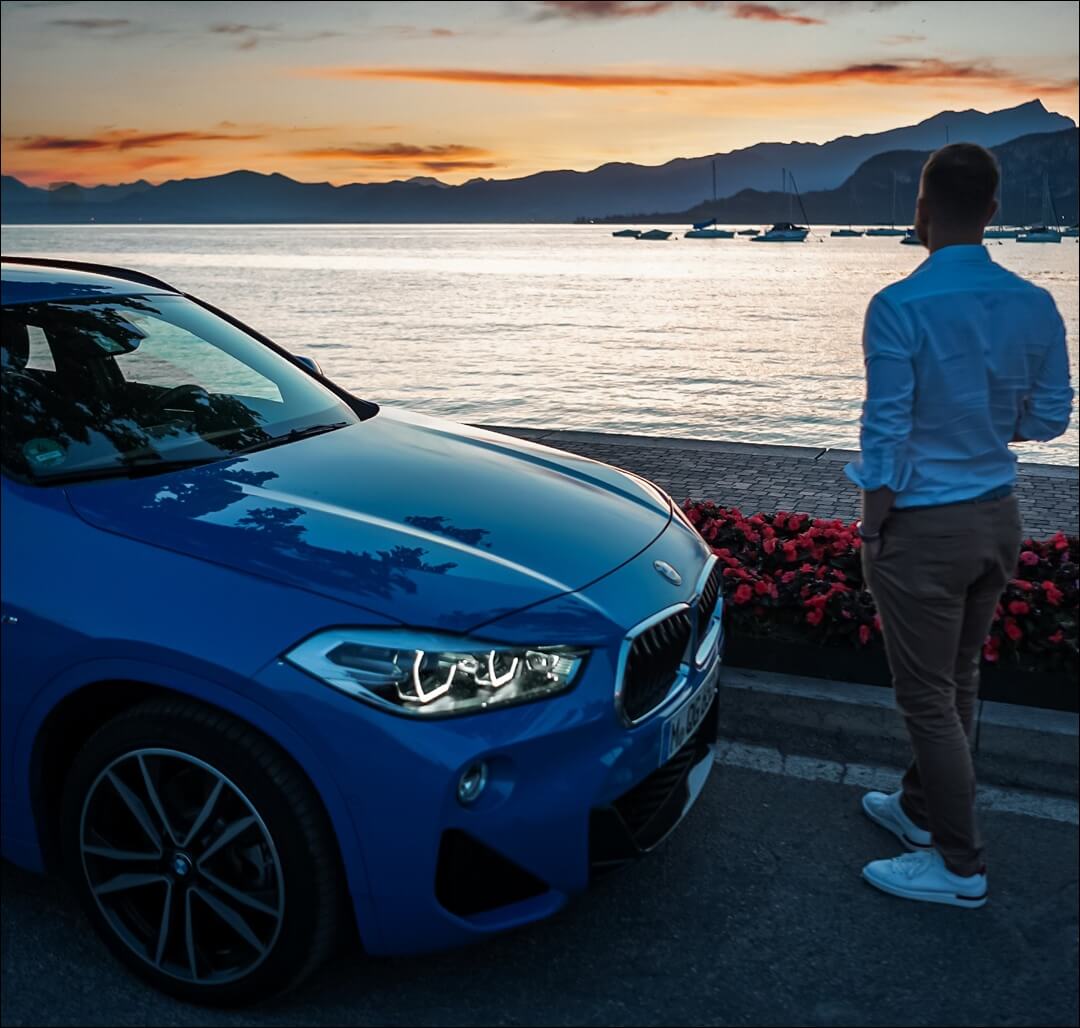 BMW X2 & emvoyoe in Bardolino am Gardasee