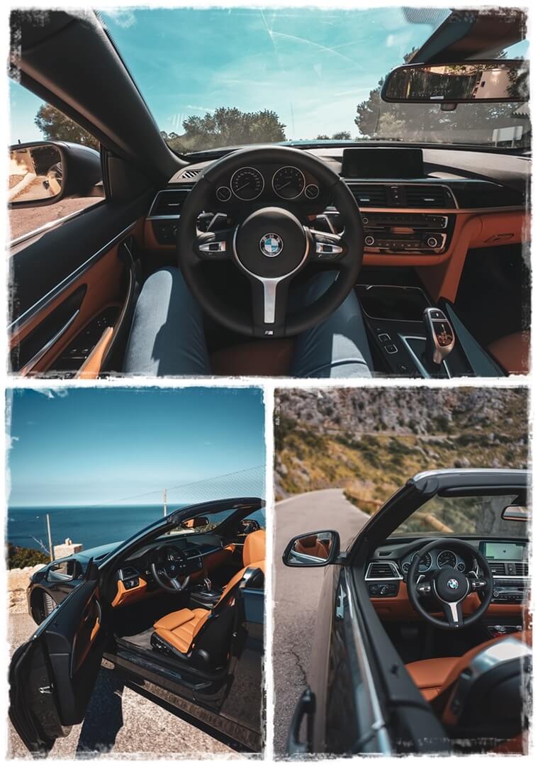 BMW 4er Cabrio - Cockpit auf Palma de Mallorca