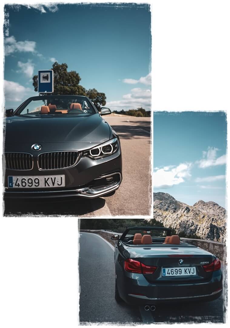 BMW 4er Cabrio - Scheinwerfer Front und Heck