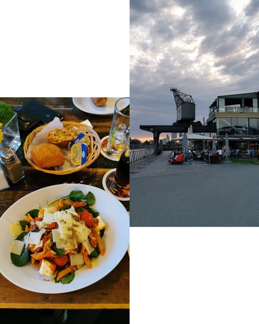 Oosten am Hafenpark Mainufer Frankfurt - Penne Arrabiata