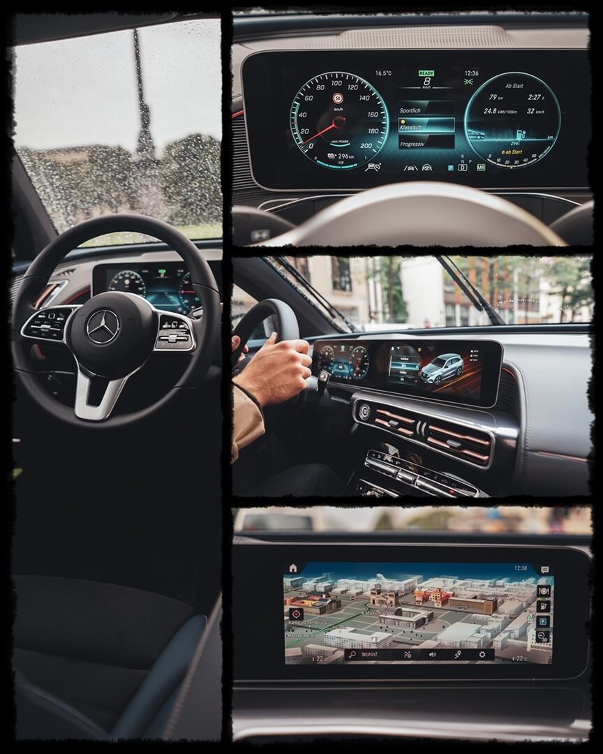 Mercedes Benz EQC 400 Interieur - Navigationssystem mit MBUX