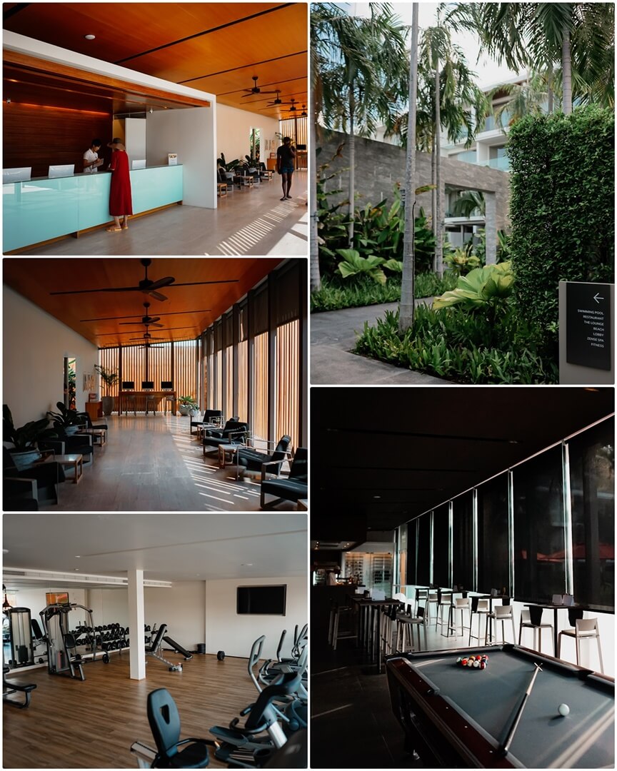 Lobby, Gym und Lounge im The COAST Koh Samui