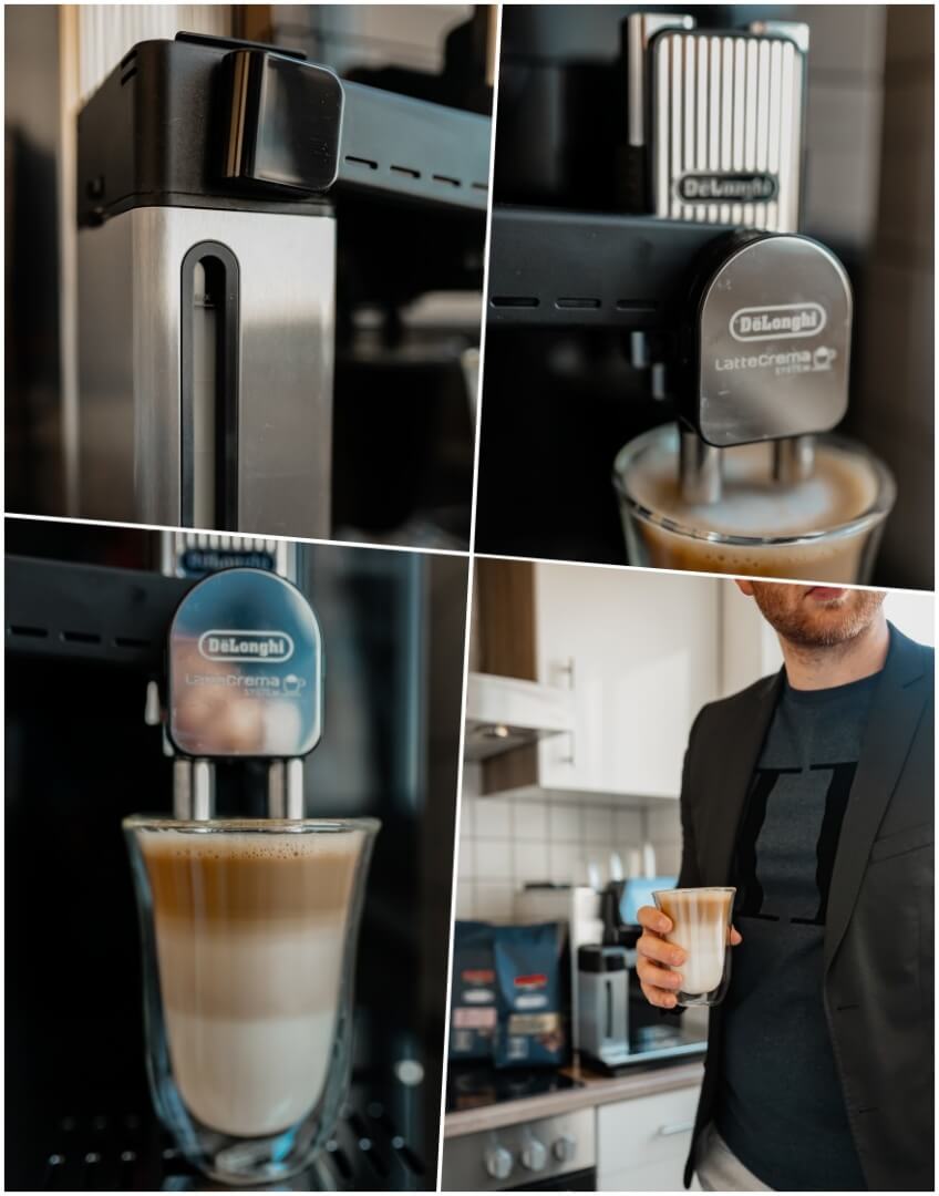 Latte Crema System am DeLonghi Maestosa