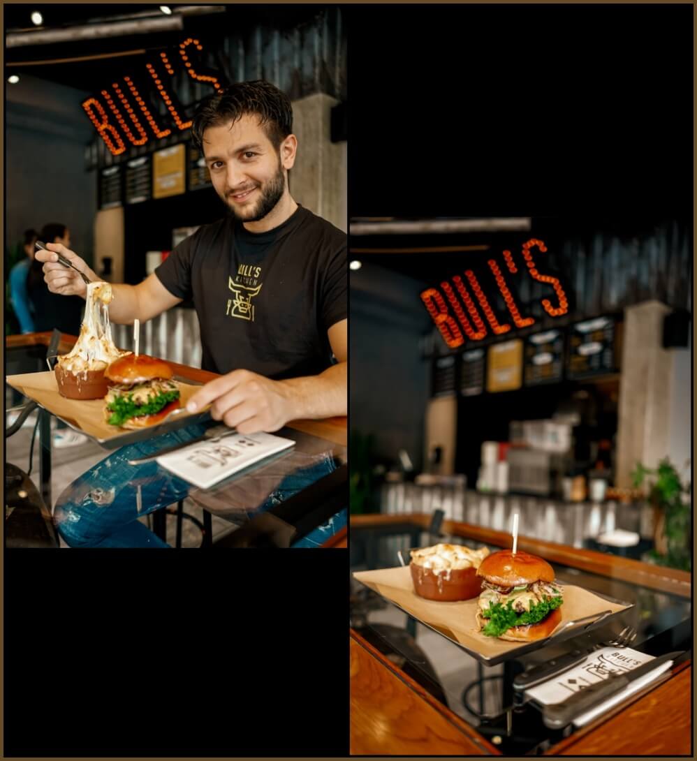 Burger & Chilli-Cheese Fries: sorgen für eine Geschmacksexplosion | Bull's Kitchen Hannover
